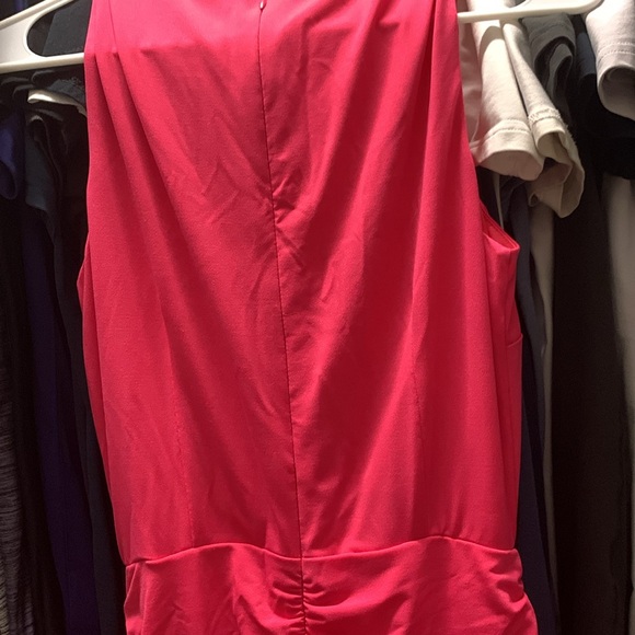 Rutched Barbie pink 3/4 length dress new never worn - Picture 7 of 8